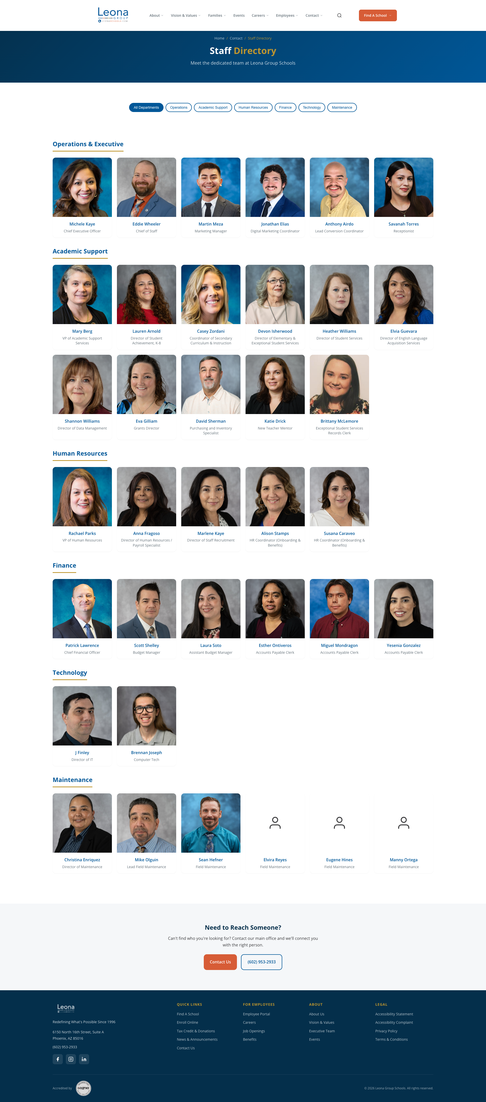SWS Staff Directory